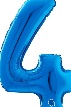 Numerofoliopallot>Grabo Intl Srl, Via del Lavoro 33, 47853 CORIANO, ITALY, www.graboballoons.com Numerofolio 4 sininen 70 cm