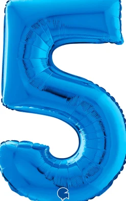 Numerofoliopallot>Grabo Intl Srl, Via del Lavoro 33, 47853 CORIANO, ITALY, www.graboballoons.com Numerofolio 5 sininen 70 cm