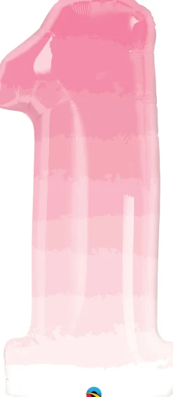 Numerofoliopallot> Numerofolio 1 vaaleanpunainen 86 cm