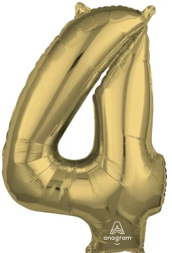 Numerofoliopallot>Anagram International Inc, 7700 Anagram Drive, MN 55344-7307, USA, http://www.anagramballoons.com/ Numerofolio 4 valkokulta 66 cm