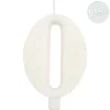 Kynttilät>Givi Italia S.r.l, Via Ennio de Monte 117r, 16014 ISOVERDE, www.giviitalia.com Numerokynttilä 0 valkoinen kimalle 9,5 cm