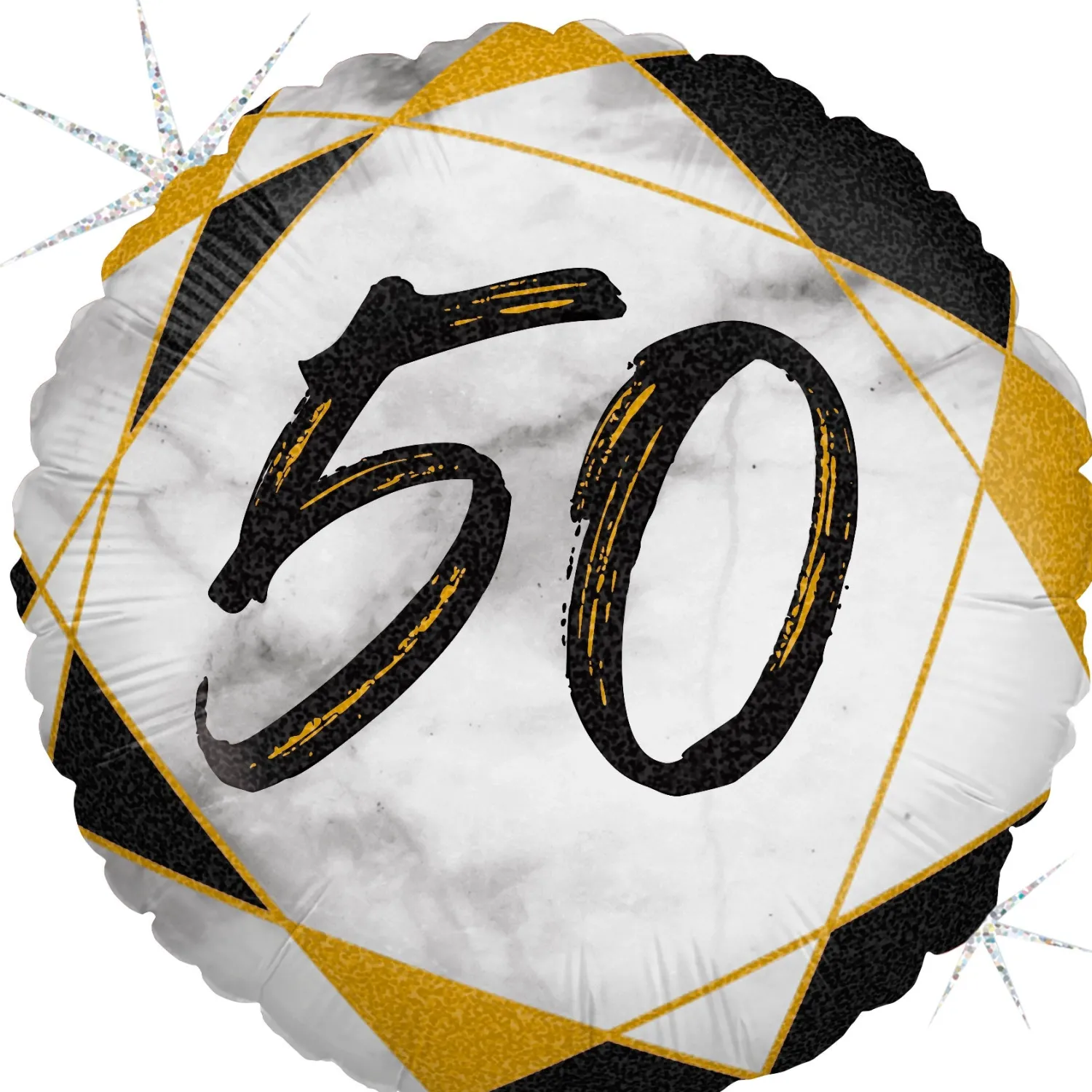 Syntymäpäivät|Syntymäpäivät>Grabo Intl Srl, Via del Lavoro 33, 47853 CORIANO, ITALY, www.graboballoons.com Numero 50 marmori musta foliopallo