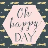 Muut Juhlatarvikkeet|Kortit>Artebene Gmbh Onnittelukortti 21 x 8 cm - Oh happy day