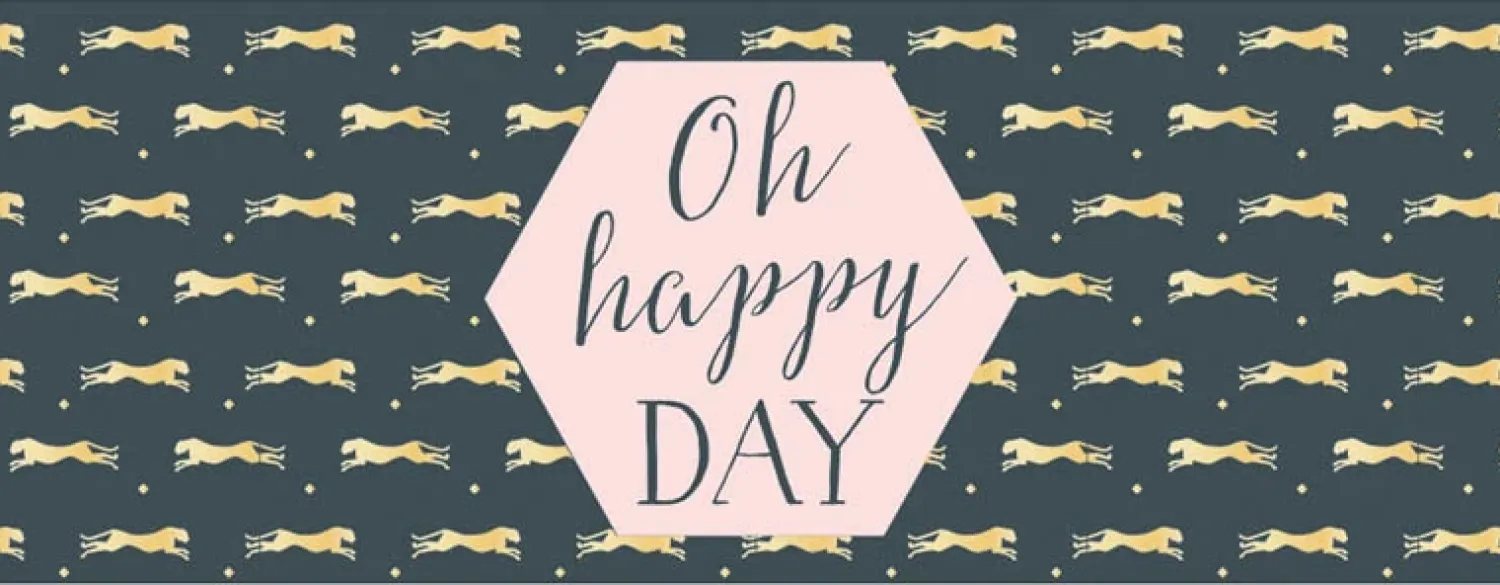 Muut Juhlatarvikkeet|Kortit>Artebene Gmbh Onnittelukortti 21 x 8 cm - Oh happy day