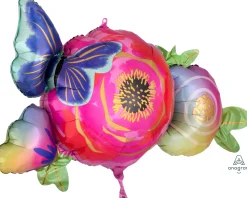 Muotofoliopallot>Anagram International Inc, 7700 Anagram Drive, MN 55344-7307, USA, http://www.anagramballoons.com/ Onnittelukukat satiini muotofoliopallo