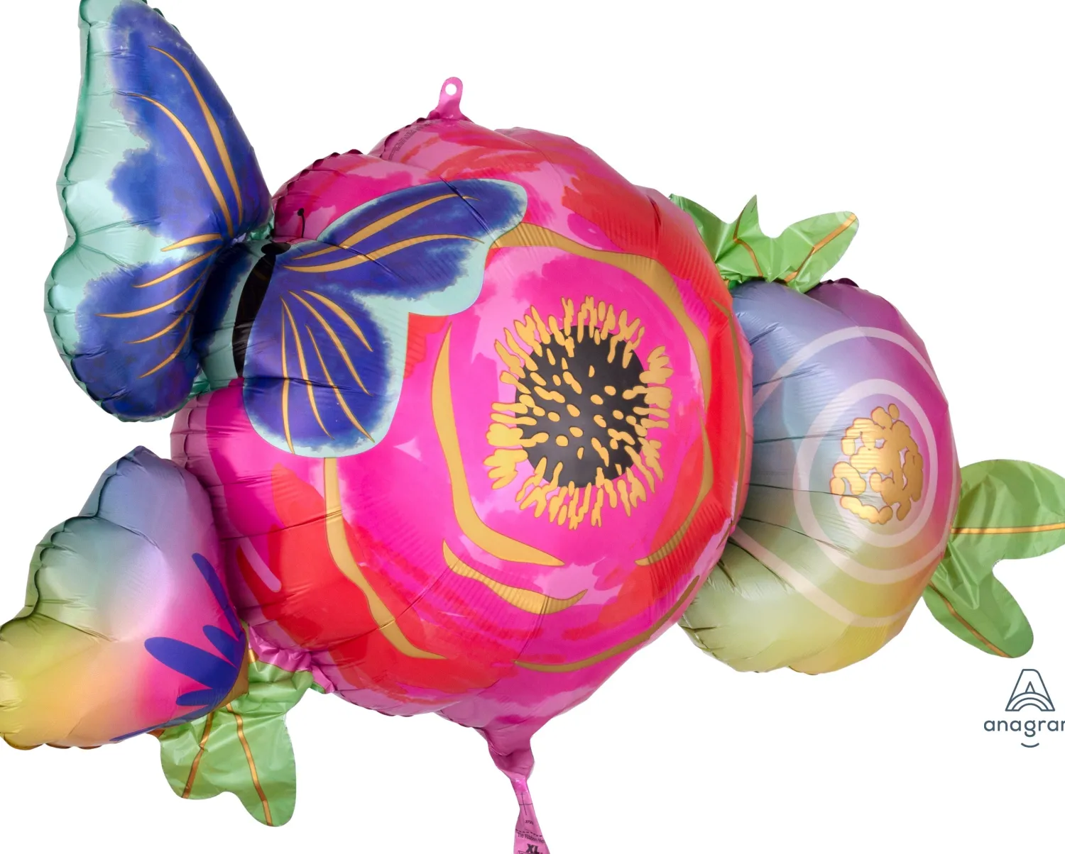 Muotofoliopallot>Anagram International Inc, 7700 Anagram Drive, MN 55344-7307, USA, http://www.anagramballoons.com/ Onnittelukukat satiini muotofoliopallo