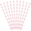 Pääsiäinen|Juomatarvikkeet>PartyDeco sp. z o.o. sp. k., ul. Kolumba 1, 70-035 Szczecin, www.partydeco.com Pahvijuomapilli vaaleanpunaiset raidat 10 kpl/pkt