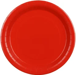 Lautaset|Värikattaus>PartyDeco sp. z o.o. sp. k., ul. Kolumba 1, 70-035 Szczecin, www.partydeco.com Pahvilautanen punainen, 23 cm 6 kpl/pkt