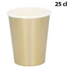 Värikattaus|Lasit Ja Mukit>Boland Party Partners, P. O. Box 518, AK ALPHEN A/D RIJN, https://boland.eu Pahvimuki kullanvärinen 250 ml 6 kpl/pkt