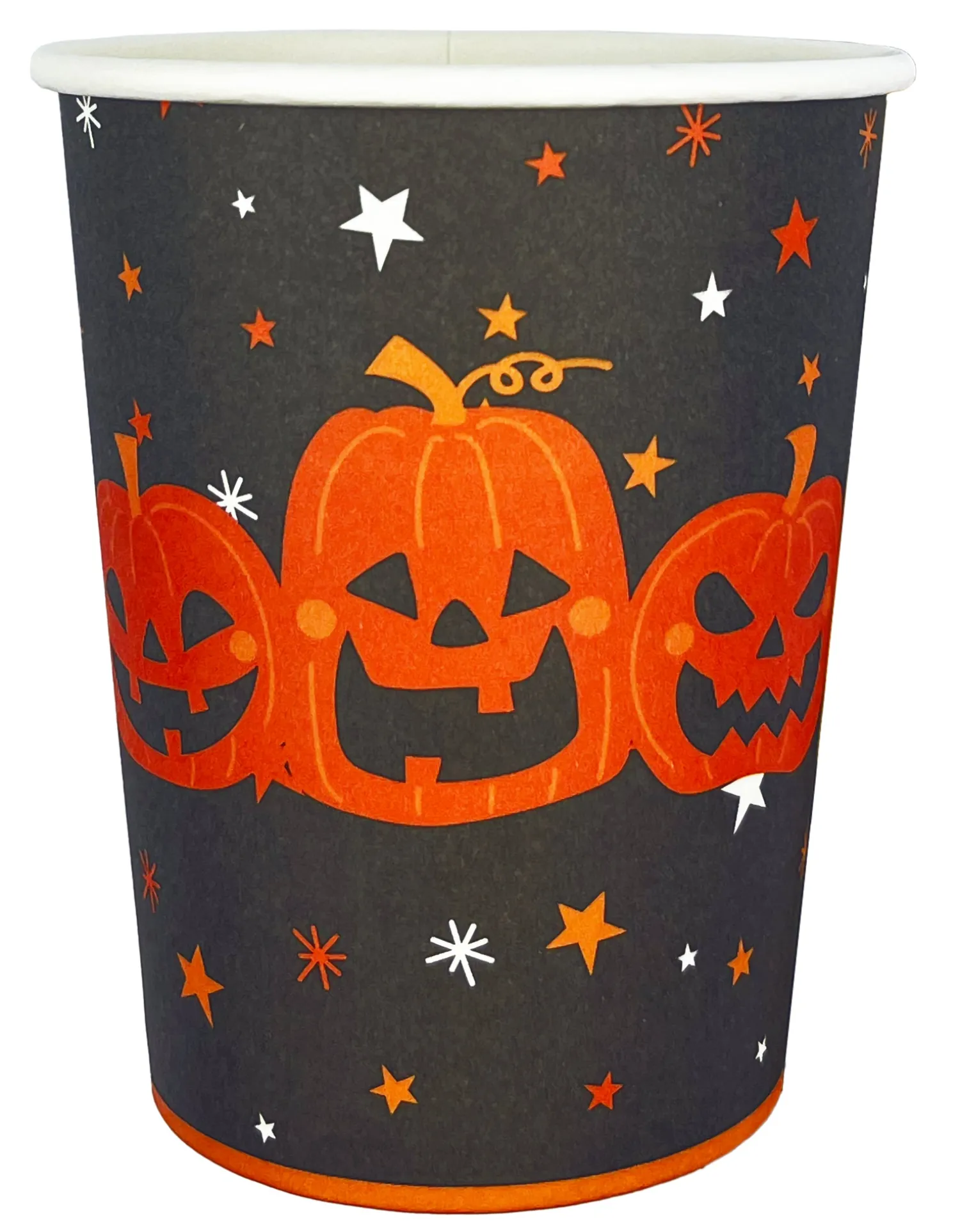 Halloween|Lasit Ja Mukit>Ilmapallokeskus Balloon Center Oy Part of Toyrock Group, Tiilipojanlenkki 9, 01720 VANTAA, www.ilmapallokeskus.fi Pahvimuki kurpitsat 250 ml 6 kpl/pkt