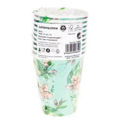Lasit Ja Mukit>Ilmapallokeskus Balloon Center Oy Part of Toyrock Group, Tiilipojanlenkki 9, 01720 VANTAA, www.ilmapallokeskus.fi Pahvimuki 250 ml kukka vaaleanvihreä 10 kpl/pkt