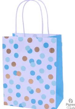 Lahjapaketointi|Vauvakutsut, Baby Shower> Pallot lahjakassi vaaleansininen 15x20 cm 4 kpl/pkt