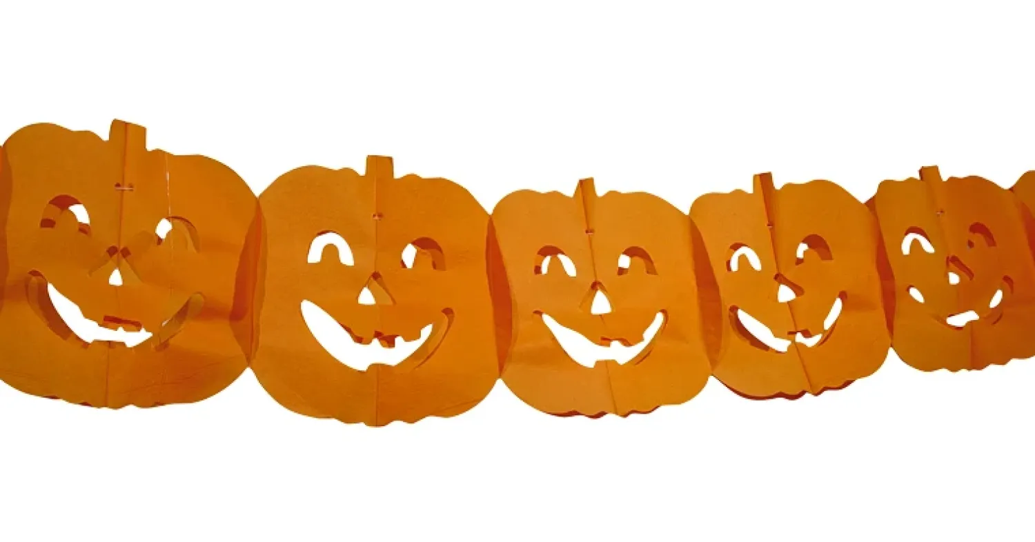 Muut Ripustettavat Koristeet|Halloween>Boland Party Partners, P. O. Box 518, AK ALPHEN A/D RIJN, https://boland.eu Paperiköynnös kurpitsa 4 m