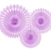 Muut Ripustettavat Koristeet>PartyDeco sp. z o.o. sp. k., ul. Kolumba 1, 70-035 Szczecin, www.partydeco.com Paperiviuhkakoriste, liila 20-30 cm, 3 kpl/pkt