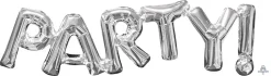 Kirjainfoliopallot|Erikoisilmapallot>Anagram International Inc, 7700 Anagram Drive, MN 55344-7307, USA, http://www.anagramballoons.com/ Party kirjaimet, ilmatäytteinen foliopallo