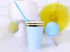 Pääsiäinen|Värikattaus>PartyDeco sp. z o.o. sp. k., ul. Kolumba 1, 70-035 Szczecin, www.partydeco.com Pastelli pahvimuki vaaleansininen 6 kpl/pkt