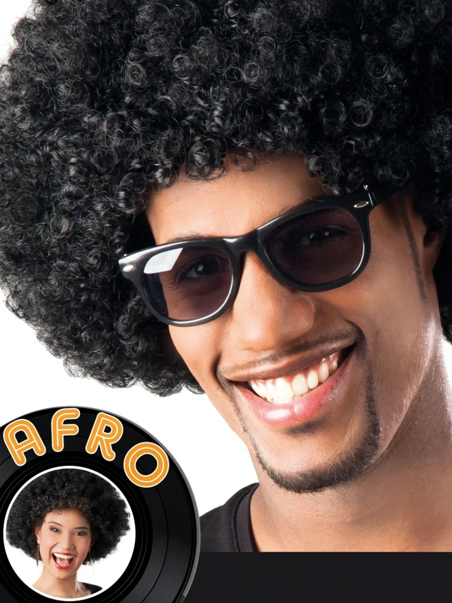 Penkkarit|Muut Asusteet>Boland Party Partners, P. O. Box 518, AK ALPHEN A/D RIJN, https://boland.eu Peruukki afro, musta
