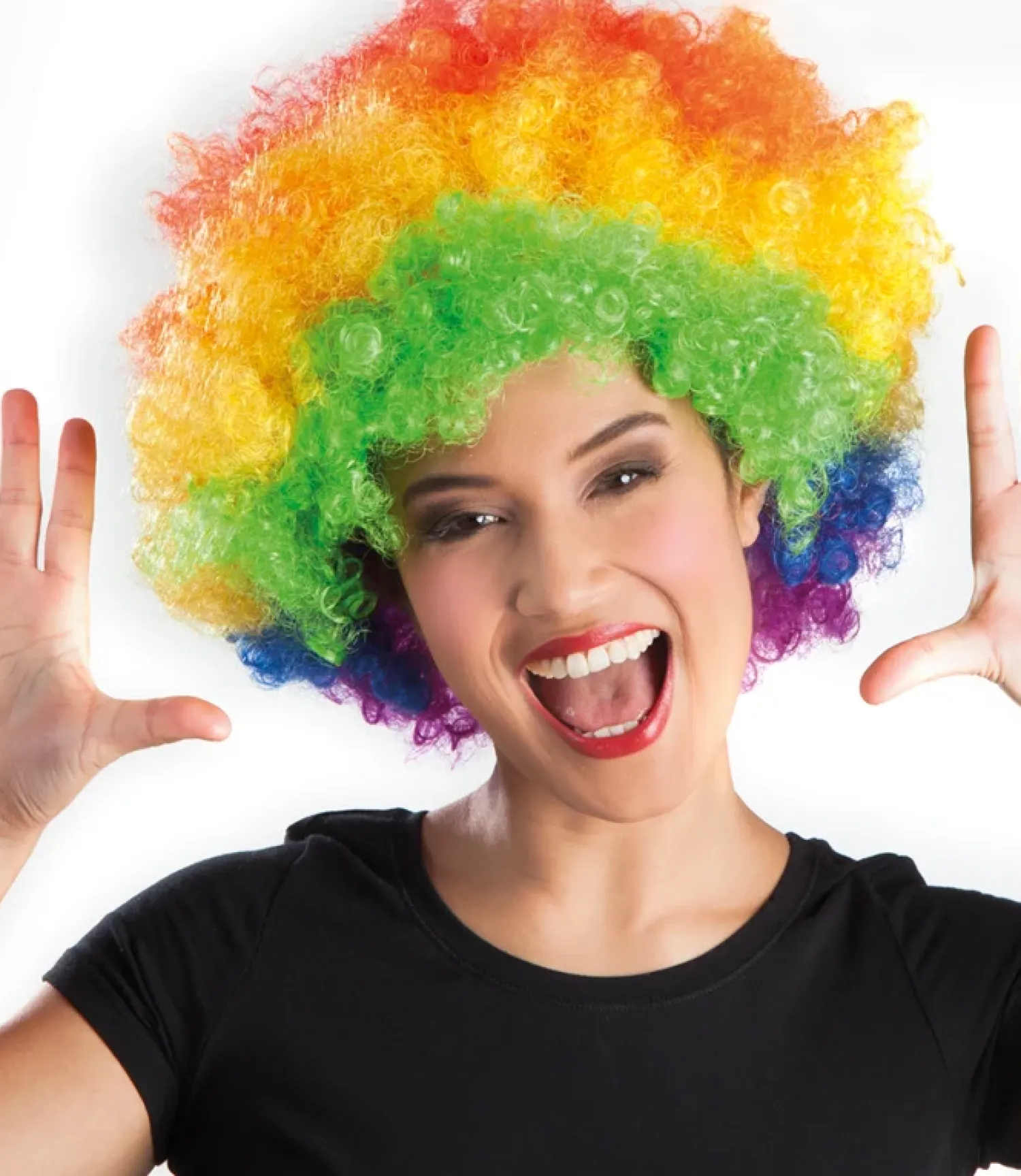 Vappu|Pride>Boland Party Partners, P. O. Box 518, AK ALPHEN A/D RIJN, https://boland.eu Peruukki afro, värikäs