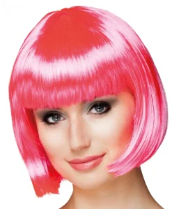 Muut Asusteet|Peruukit>Boland Party Partners, P. O. Box 518, AK ALPHEN A/D RIJN, https://boland.eu Peruukki Cabaret, pinkki polkka otsahiuksilla