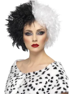 Elokuvat|Muut Asusteet>Smiffys II Ltd., New Lane, Leeds, LS11 5DZ United Kingdom, www.smiffys.com Peruukki, Cruella de Vil - Julmia Juonio