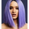 Penkkarit|Muut Asusteet>Smiffys II Ltd., New Lane, Leeds, LS11 5DZ United Kingdom, www.smiffys.com Peruukki Fever Kylie, 37 cm polkka jakauksella violetti