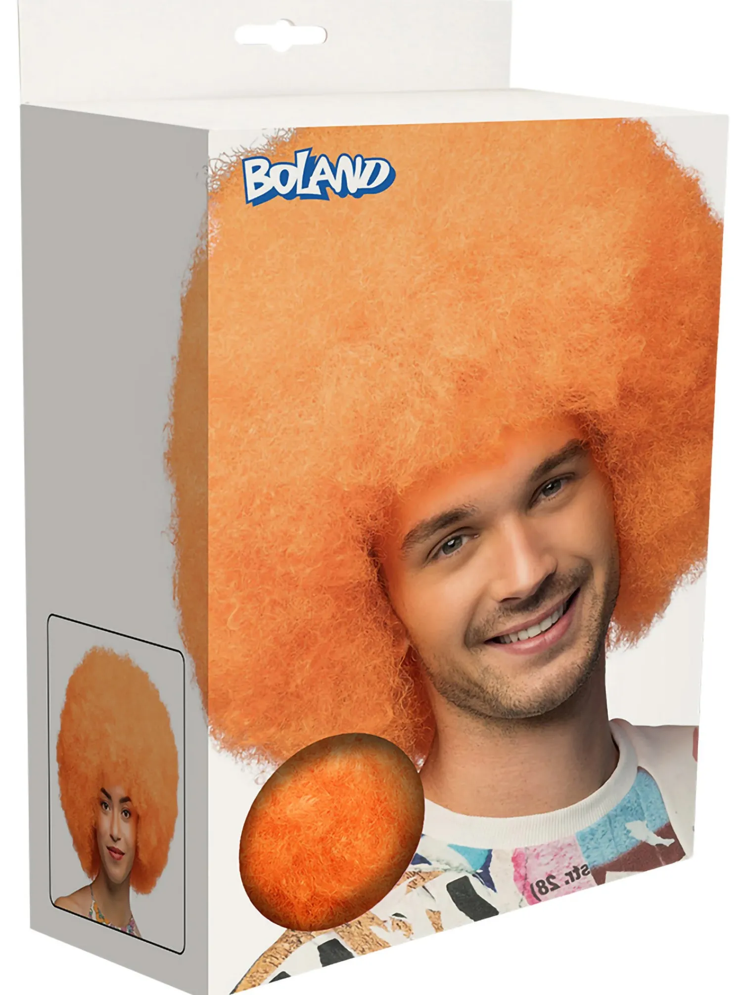 Muut Asusteet|Peruukit>Boland Party Partners, P. O. Box 518, AK ALPHEN A/D RIJN, https://boland.eu Peruukki Sugar neon oranssi
