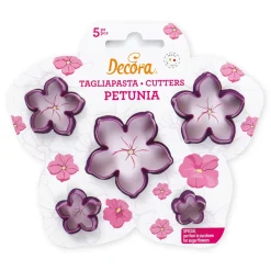 Leivontamuotit|Muut Juhlatarvikkeet>Confetti Oy, Moukarikuja 4 C 1, 4300 TUUSULA, www.confetti.fi Petunia koristelumuotit