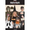 Halloween>IV Beck / Amscan Europe GmbH, Dettinger Str. 148, 73230 Kirchheim/Teck, Germany, www.amscan-europe.com Photo booth tarvikkeet Halloween, 13 osaa