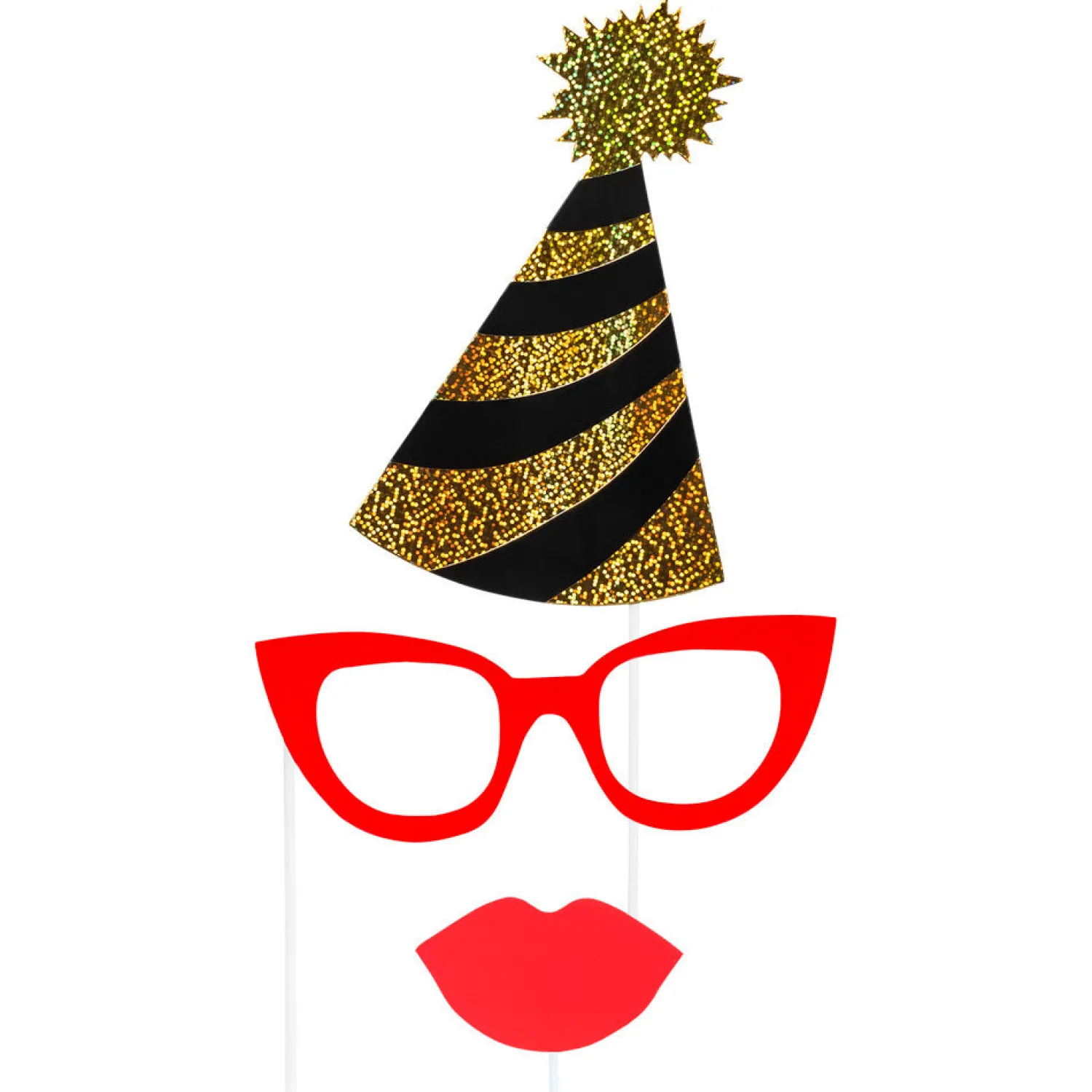 Photo Booth-Tarvikkeet|Muut Juhlatarvikkeet>Boland Party Partners, P. O. Box 518, AK ALPHEN A/D RIJN, https://boland.eu Photo Booth tarvikkeet, 12 kpl/pkt ja foliopallo valokuvakehys