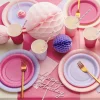 Lautaset|Värikattaus>PartyDeco sp. z o.o. sp. k., ul. Kolumba 1, 70-035 Szczecin, www.partydeco.com Pieni pahvilautanen pinkki, 18 cm 6 kpl/pkt