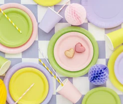 Pääsiäinen|Lautaset>PartyDeco sp. z o.o. sp. k., ul. Kolumba 1, 70-035 Szczecin, www.partydeco.com Pieni pahvilautanen vaaleanvihreä, 18 cm 6 kpl/pkt