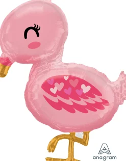 Muotofoliopallot>Anagram International Inc, 7700 Anagram Drive, MN 55344-7307, USA, http://www.anagramballoons.com/ Pikku flamingo muotofoliopallo
