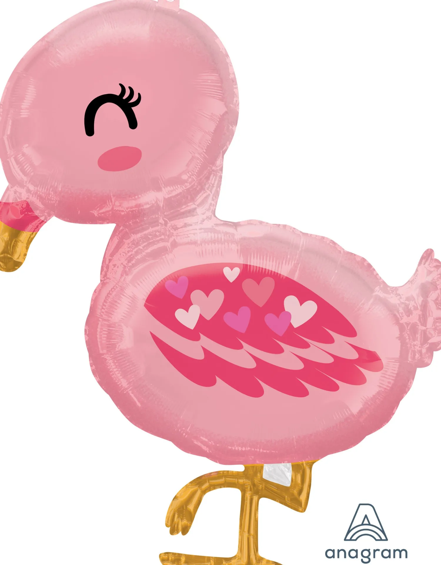 Muotofoliopallot>Anagram International Inc, 7700 Anagram Drive, MN 55344-7307, USA, http://www.anagramballoons.com/ Pikku flamingo muotofoliopallo