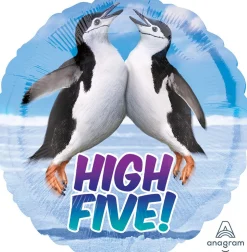 Pienet Foliopallot>Anagram International Inc, 7700 Anagram Drive, MN 55344-7307, USA, http://www.anagramballoons.com/ Pingviinit High Five foliopallo