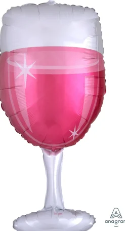 Muotofoliopallot>Anagram International Inc, 7700 Anagram Drive, MN 55344-7307, USA, http://www.anagramballoons.com/ Pinkki juoma muotofoliopallo