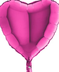 Pienet Foliopallot|Yksiväriset Foliopallot>Grabo Intl Srl, Via del Lavoro 33, 47853 CORIANO, ITALY, www.graboballoons.com Pinkki sydän foliopallo