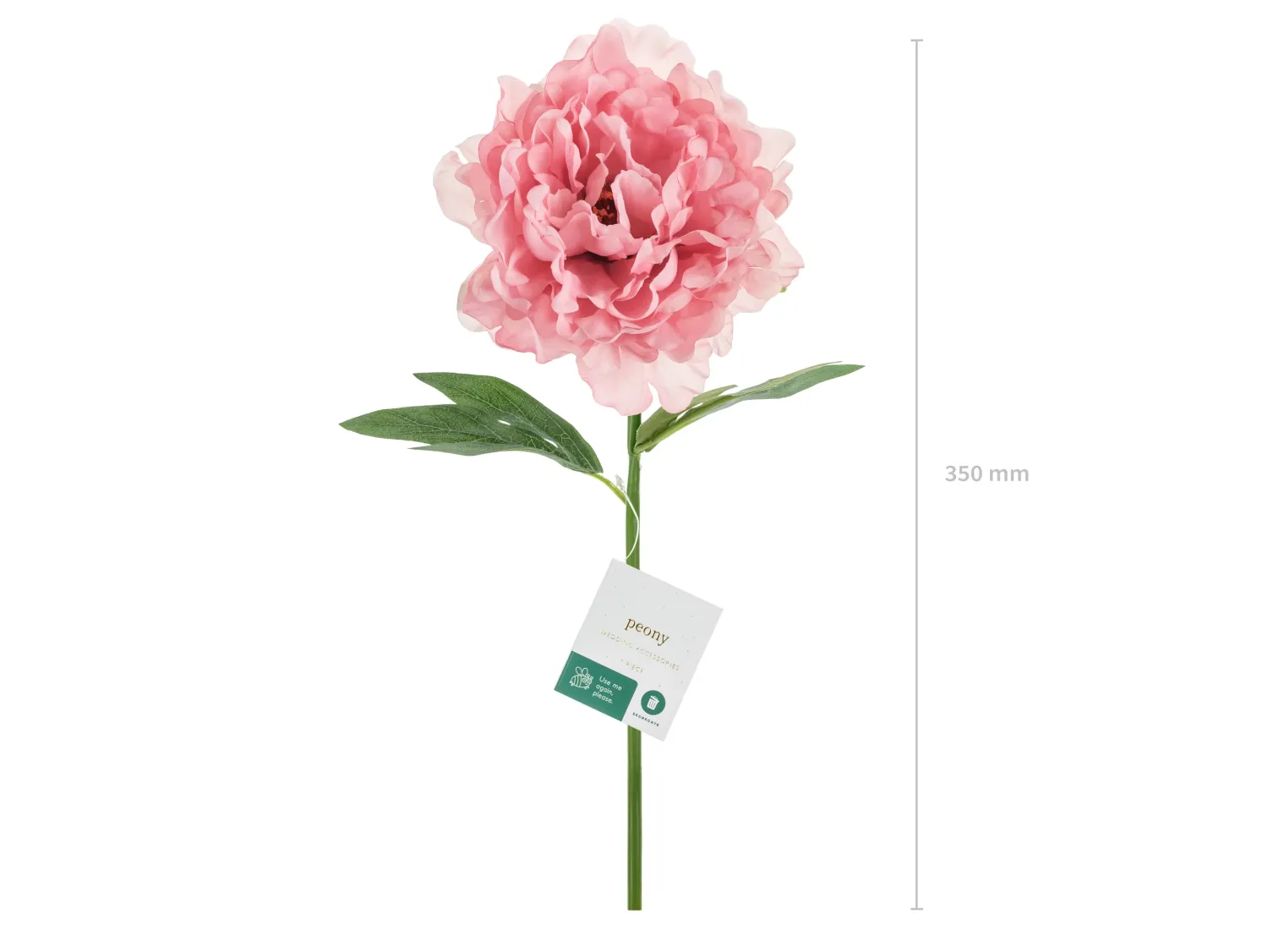 Ystävänpäivä|Muut Koristeet Ja Rekvisiitat>PartyDeco sp. z o.o. sp. k., ul. Kolumba 1, 70-035 Szczecin, www.partydeco.com Pioni 35 cm, pinkki