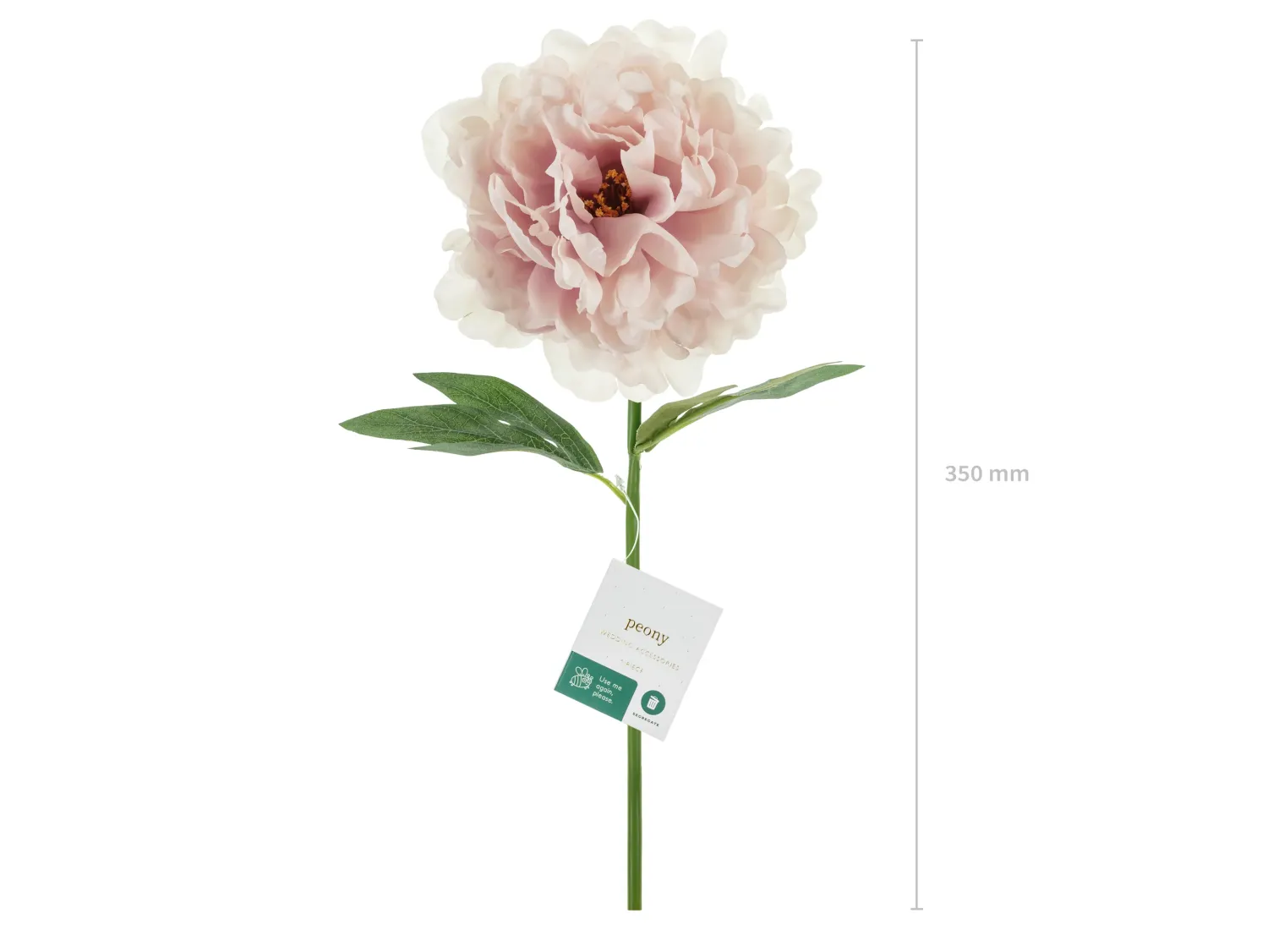 Ystävänpäivä|Muut Koristeet Ja Rekvisiitat>PartyDeco sp. z o.o. sp. k., ul. Kolumba 1, 70-035 Szczecin, www.partydeco.com Pioni 35 cm, vaaleanpunainen