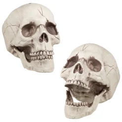 Halloween>Boland Party Partners, P. O. Box 518, AK ALPHEN A/D RIJN, https://boland.eu Pääkallo koriste liikkuvalla leualla 16x14x21 cm