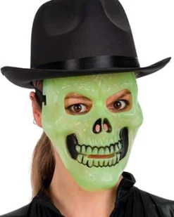 Naamarit Ja Silmikot|Halloween>CARNIVAL TOYS SRL, VIA GOLDONI 1, 48026 GODO DI RUSSI, RA, www.carnivaltoys.it Pääkallonaamari vihreä