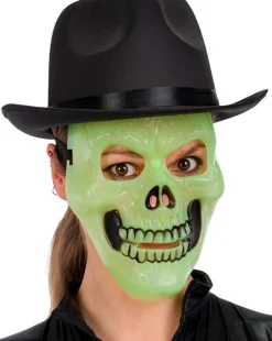 Naamarit Ja Silmikot|Halloween>CARNIVAL TOYS SRL, VIA GOLDONI 1, 48026 GODO DI RUSSI, RA, www.carnivaltoys.it Pääkallonaamari vihreä