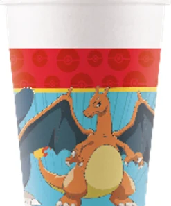 Pokemon|Lasit Ja Mukit>Procos S.A., 56th KLM Paleas Ethnikis, 320-11 Inofita Greece, www.procos.gr Pokemon pahvimuki 8 kpl/pkt