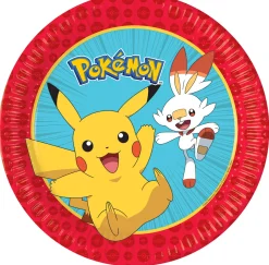 Lautaset|Pokemon>Procos S.A., 56th KLM Paleas Ethnikis, 320-11 Inofita Greece, www.procos.gr Pokemon suuri pahvilautanen 23 cm 8 kpl/pkt