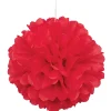 Häät|Häät>Unique Party Europe Pom Pom punainen koriste, halk. 41,6 cm