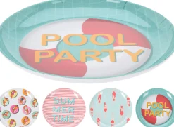 Kesätuotteet|Kesätuotteet>Koopman International B.V., Distelweg 88, 1031 HH AMSTERDAM, www.koopmanint.com Pool Party lautanen 20 cm 1 kpl (4 erilaista vaihtoehtoa)