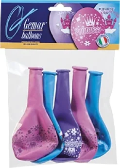 Vappu>GE.MA.R.srl, Via Colle Marracone, 03034 Casalvieri (FR), www.gemar.it Prinsessa ilmapallo 30 cm 5 kpl/pss