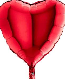 Yksiväriset Ilmapallot>Grabo Intl Srl, Via del Lavoro 33, 47853 CORIANO, ITALY, www.graboballoons.com Punainen sydän foliopallo
