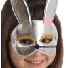 Pääsiäinen|Naamarit Ja Silmikot>CARNIVAL TOYS SRL, VIA GOLDONI 1, 48026 GODO DI RUSSI, RA, www.carnivaltoys.it Puolinaamari hopeanvärinen pupu