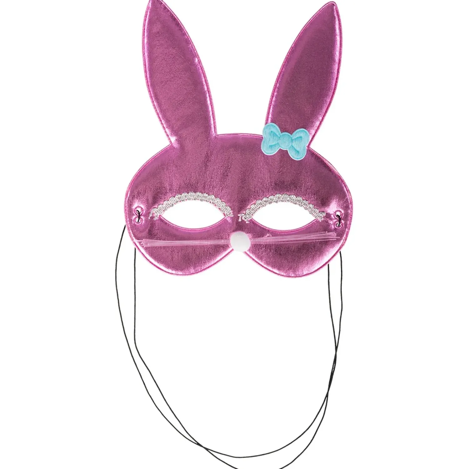 Pääsiäinen|Naamarit Ja Silmikot>CARNIVAL TOYS SRL, VIA GOLDONI 1, 48026 GODO DI RUSSI, RA, www.carnivaltoys.it Puolinaamari vaaleanpunainen pupu
