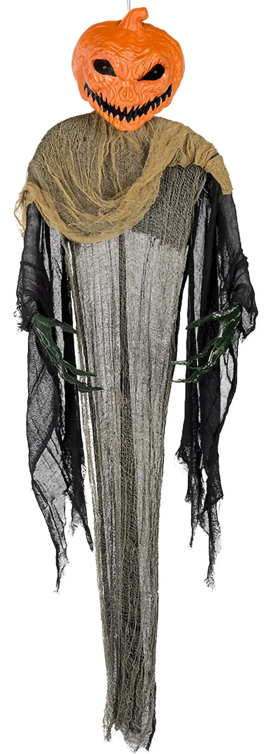 Ripustettavat Hahmot|Halloween>Boland Party Partners, P. O. Box 518, AK ALPHEN A/D RIJN, https://boland.eu Riippuva kurpitsahirviö valolla 158 cm